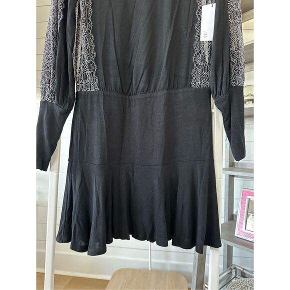 Bailey 44 Dominique Dress Women’s S black NWT Whimsygoth Fairygoth Witchy‎ - Picture 13 of 13